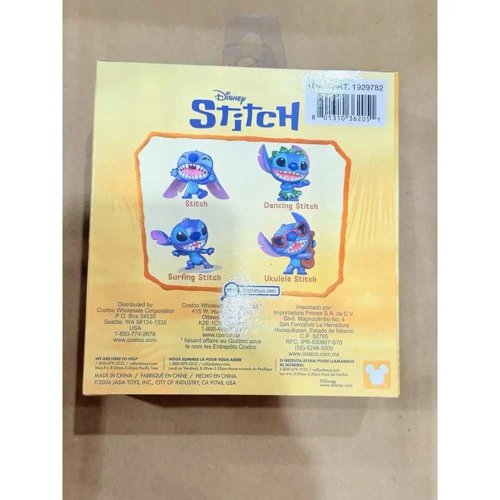 Disney Stitch 2.5” Diecast Metal Figure 4 Pack Jada Toys MetalFigs New Box